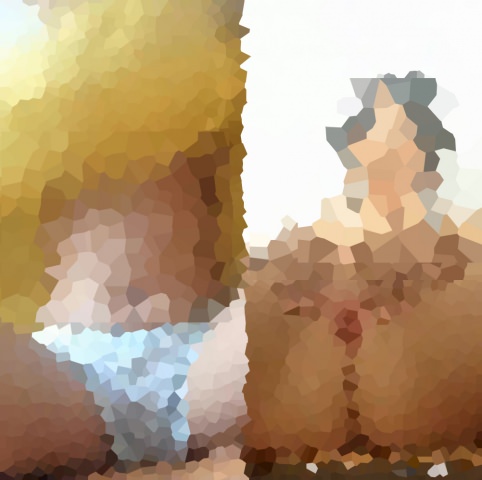 巨乳Kちゃんが恥じらいパイ見せ