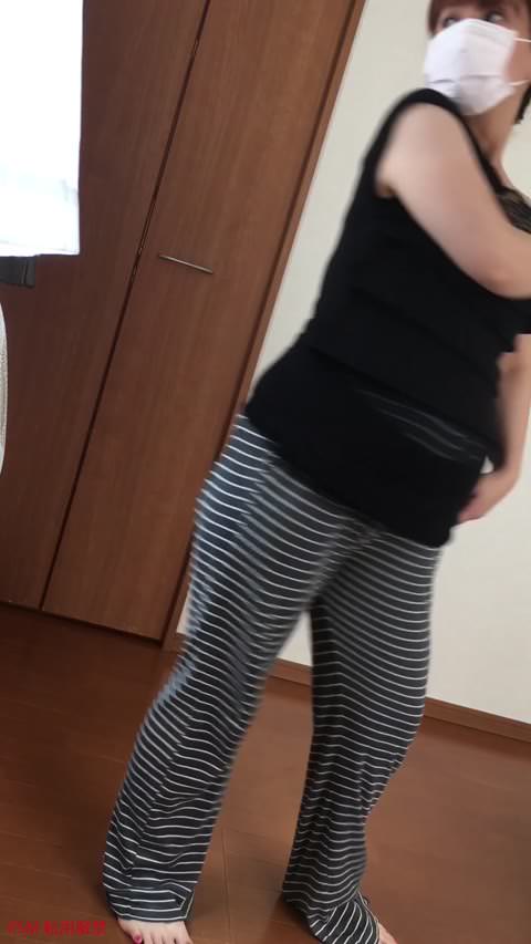 【レア映像】妊婦の着替え盗撮！沖縄美人2人目出産間近！