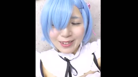 コスプレ娘の自画撮りオナニー