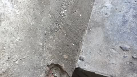 中国溝式トイレ 細長いウ○コ