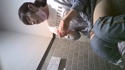 【1080p】超レアトイレオナニー盗撮