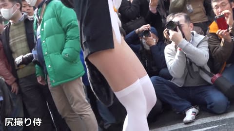 カリスマレイヤーがハイレグレオタードでゲリラ参加カメコは狂喜乱舞NO-2