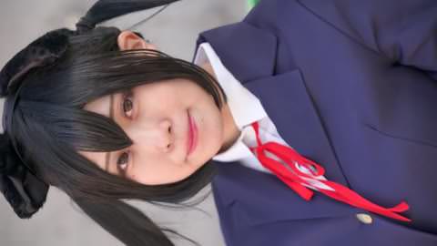 あ○にゃんコス娘の激しい食い込み