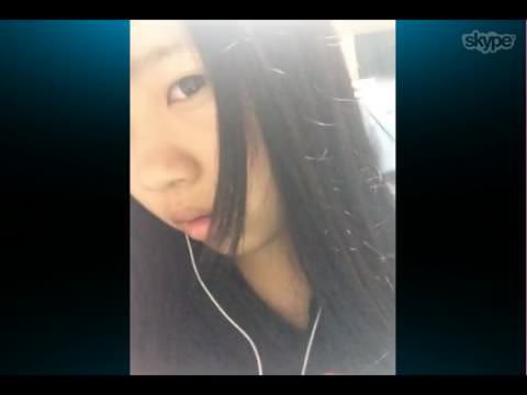 Skype　天然美少女Cのオナ