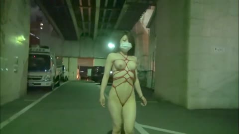 素人亀甲縛り野外露出