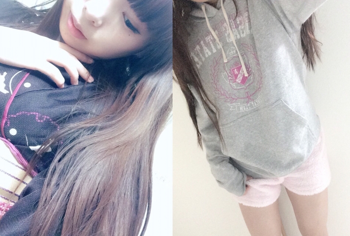 S ギャル風若い娘の胸チラポロリ