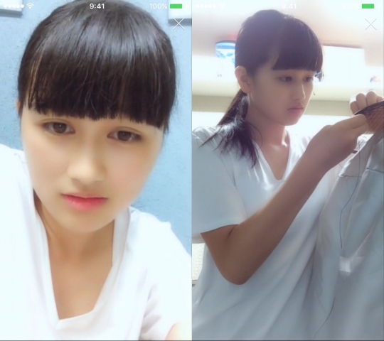 無口な女の子なのに!