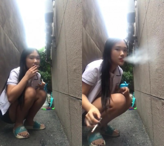 女の子は喫煙が好き